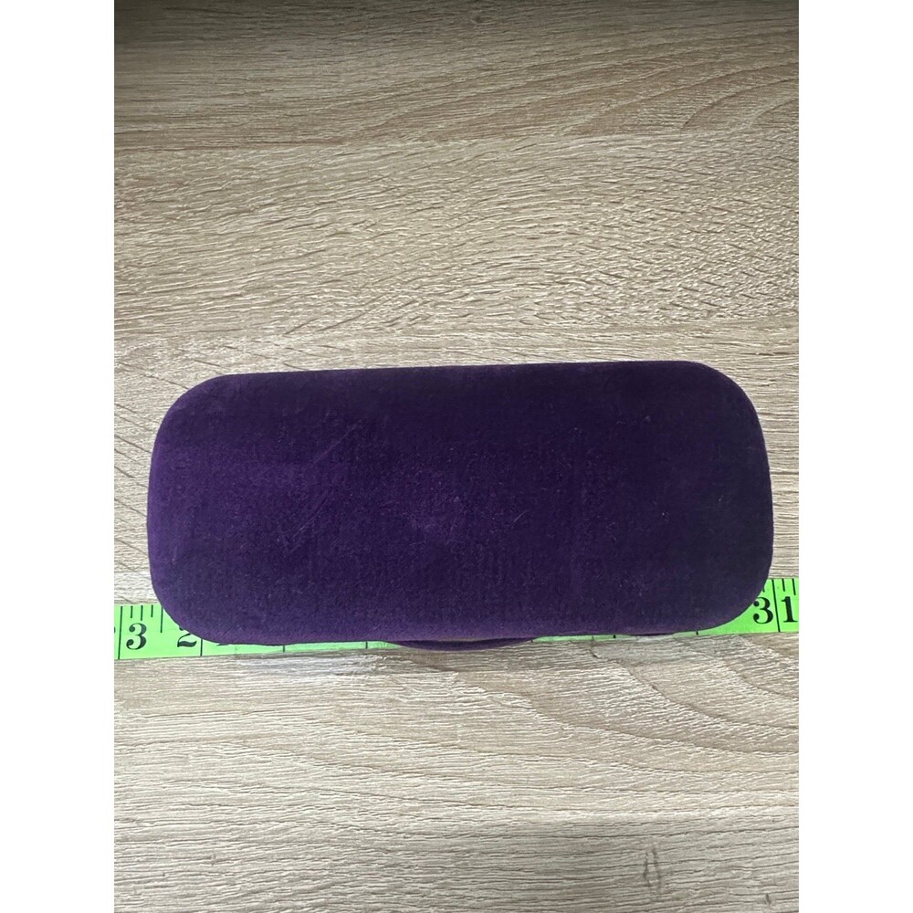 Authentic Gucci Purple Velvet Eyeglasses Case EUC